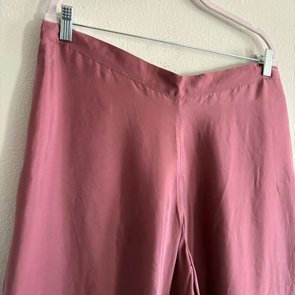 NWT Athleta Calm Cool Pant Satin Trousers Women’s XL Tawny Rose Sleep Pajamas - Picture 3 of 5